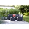 claire5 seat corner set with storage table