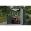 zahradny domcek Outhouse otvorene dvere