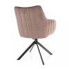 jedalenska stolicka azalia velvet cappuccino1