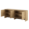 Otvorený nadstavec Lenart BED CONCEPT BC-10 pre sklápaciu posteľ BC-05 dub artisan