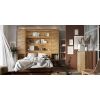 Rozložená výklopná posteľ Lenart BED CONCEPT v prevedení dub artisan