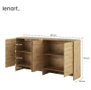Rozmery nadstavca dub artisan Lenart BED CONCEPT BC-11 pre sklápaciu posteľ BC-06