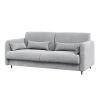 Sivá pohovka Lenart Bed Concept BC-18 do šírky 165 cm