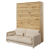 Béžová pohovka Lenart BED CONCEPT BC-19 k posteli BC-12 dub artisan