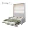 siva pohovka k bielej posteli bed concept
