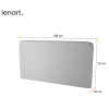Sivý čalúnený panel Lenart BED CONCEPT BC-17 | 160 rozmery