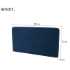 Modrý čalúnený panel Lenart BED CONCEPT BC-17 | 160 rozmery