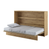 Rozložená sklápacia posteľ BED CONCEPT BC-05 | 120 x 200 cm dub artisan