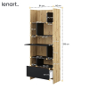 nabytok bed concept dub artisan cierna rozmery