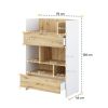 policovy regal bed concept bc 26 biela dub artisan rozmery