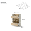policovy regal bed concept bc 26 kasmir dub nagano rozmery