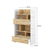 policovy regal bed concept bc 27 biela dub artisan rozmery