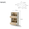 policovy regal bed concept bc 27 kasmir dub nagano rozmery