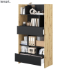 policovy regal bed concept bc 28 dub artisan čierna