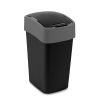 odpadkovy kos flip bin 25l cierna strieborna