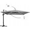 ROMA dazdnik sivy 300x400cm s led osvetlenie