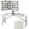 SLEEk zahradny stol 180 biely skladaci