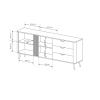 HOPE komoda 1695 2d3s rozmer