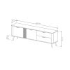 HOPE rtv stolik 195 2d2s rozmer