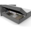 moderna boxspring postel alpina 160x200cm siva