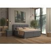 moderna boxspring postel alpina 160x200cm siva v spalni
