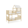 montessori poschodova postel kacper 90x190cm biela b borovica do detskej izby