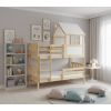 montessori poschodova postel kacper 90x190cm biela borovica do detskej izby