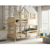 montessori poschodova postel kacper 90x190cm biela b borovica v detskej izbe v detskej izbe