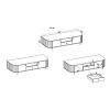 VAOLIA dub cremona tv stolik 2F12 180cm rozmery