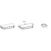 VAOLIA dub cremona toaletny stolik 2S rozmery