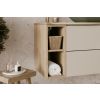 kupelnovy komplet aster green dub cremona 120cm s doskou a regalmi 120cm lr detail