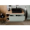 kupelnovy komplet aster green dub cremona 120cm s doskou a regalmi 120cm lr v kupelni