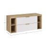 kupelnovy komplet aster white dub cremona 120cm s doskou a regalmi 120cm lr rozmery