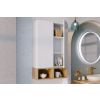 zavesna skrinka aster white 80 30 1d v kupelni s regalom