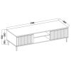 KASOA dub evoke tv stolik 2S 312 rozmer