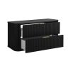 kupelnova skrinka elegance black 100 cm otvorene zasuvky 2