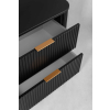 kupelnova skrinka elegance black 80 cm otvorene obe zasuvky
