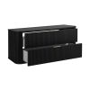 kupelnova skrinka elegance black 120 cm otvorena