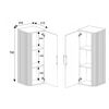 zavesna skrinka elegance white 79 biela rozmery