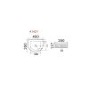 OAZA ROSA TR414421 umyvadlo biely lesk