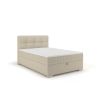 jednolozkova postel alpina boxspring bezova s matracom