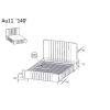 AUNERA postel 140x200 rozmery