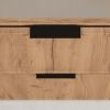 moderna skrinka pod umyvadlo slim dub craft 60 cm cierne uchytky