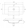 keramicke umyvadlo linea 100 cm