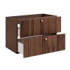 skrinka pod umyvadlo bello 80 cm dub walnut otvorene