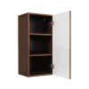zavesna skrinka bello oak walnut otvorena