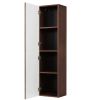 vysoka zavesna skrinka bello oak walnut otvorena