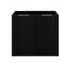 Skrinka pod umývadlo FLOW Black 60 2D | 60 cm v ciernom