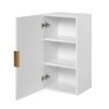 Závesná skrinka do kúpeľne FLOW White 68 cm otvorené dvierka