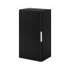 Závesná skrinka do kúpeľne FLOW Black 68 cm v nadcasovom ciernom prevedeni